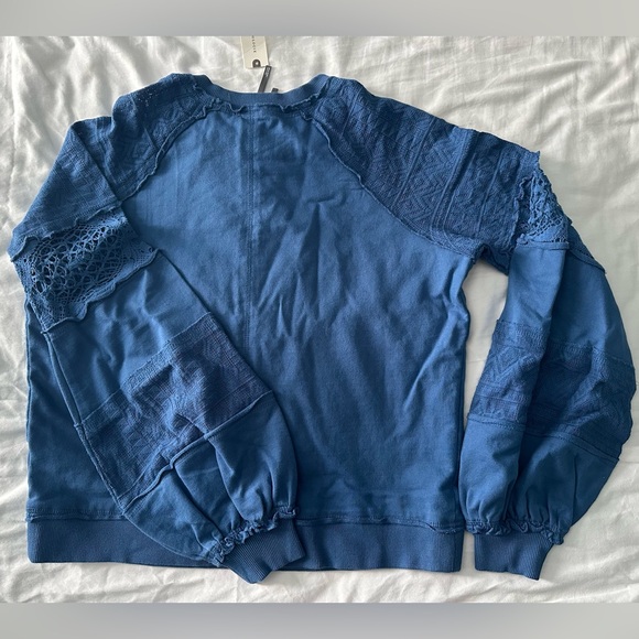 NWT Anthropologie lace balloon sleeve top - Picture 10 of 12